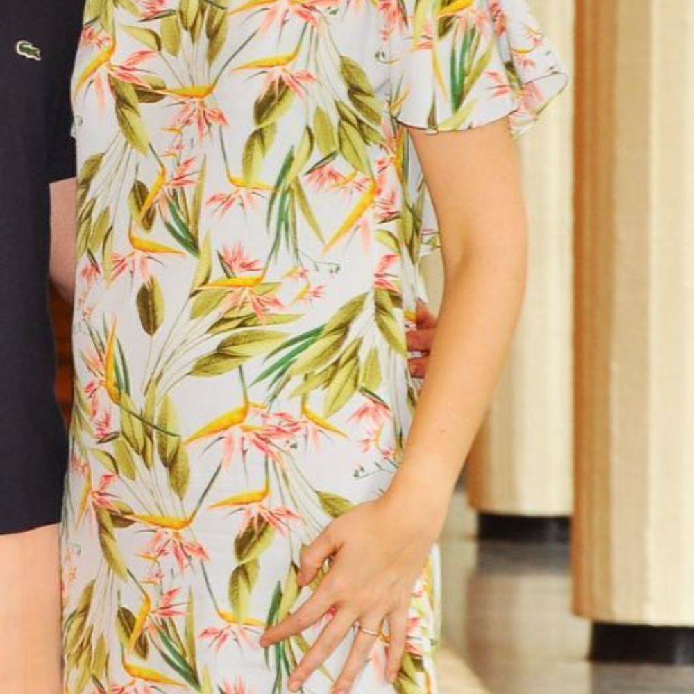 Zara floral mini dress